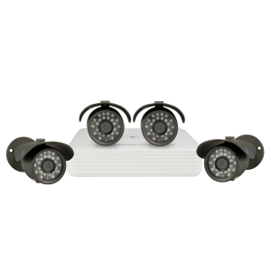 Combo de 4 camaras 1/3 SONY 960H Exview 700TVL con DVR 4 canales